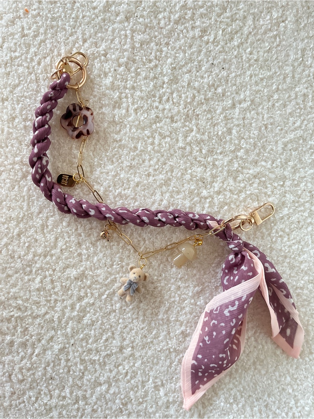 Scarf bag charm